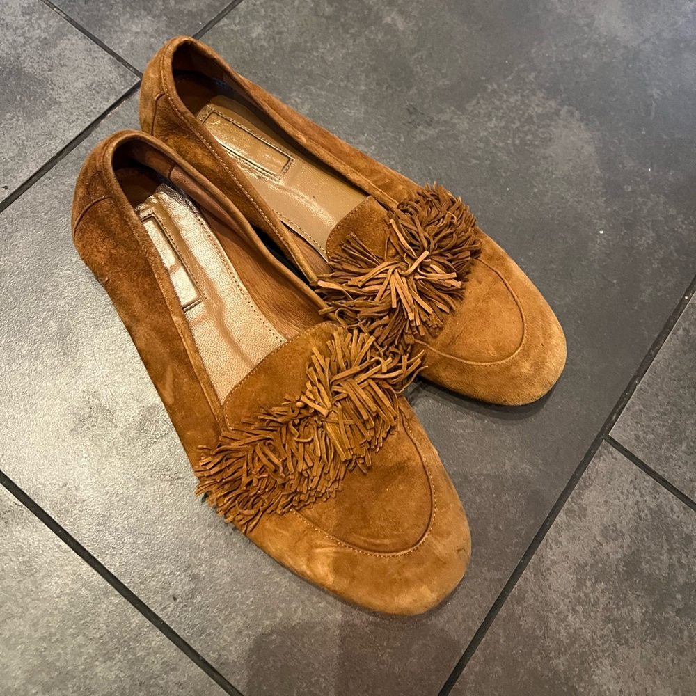 Aquazzura fringe loafer 36.5
